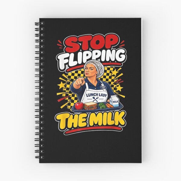 Item preview, Stop Flipping The Milk Lunch Lady Cafeteria  designed and sold by Juansustait.