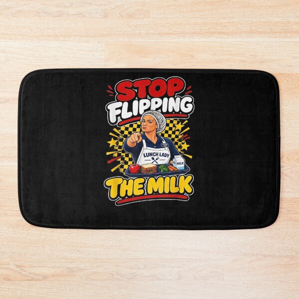 Item preview, Stop Flipping The Milk Lunch Lady Cafeteria  designed and sold by Juansustait.