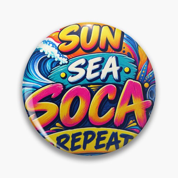 Item preview, Sun Sea Soca Repeat – Diseño para amantes de la música caribeña designed and sold by CaribChroma.