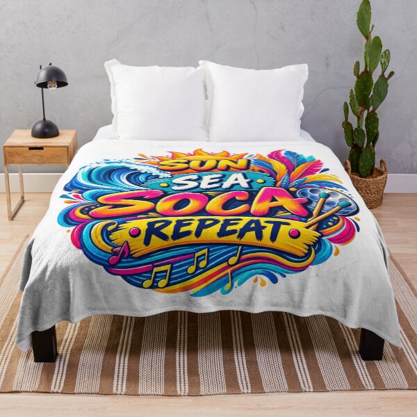 Item preview, Sun Sea Soca Repeat – Caribbean Music Lover Design designed and sold by CaribChroma.