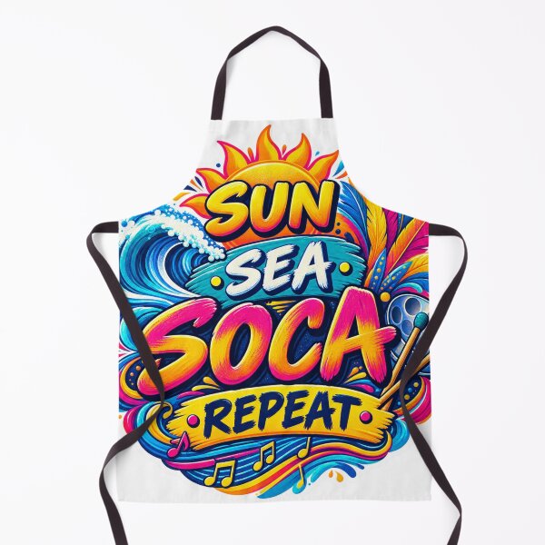 Artikelvorschau, Sun Sea Soca Repeat – Design für karibische Musikliebhaber entworfen und verkauft von CaribChroma.