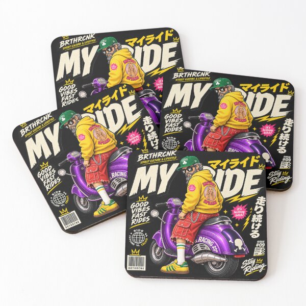Item preview, Good Vibes Fast Rides - My Ride Issue 09 Purple Racing Vespa designed and sold by BRTHRCNK01.