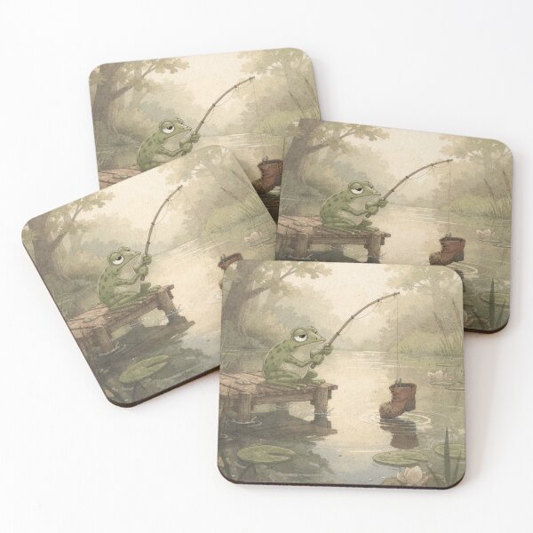 Item preview, Frog Angler's Big Catch designed and sold by PictorialWhimsy.