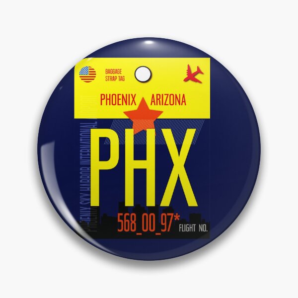 Item preview, Phoenix Airport Baggage Tag designed and sold by Fine-Art-Hub.