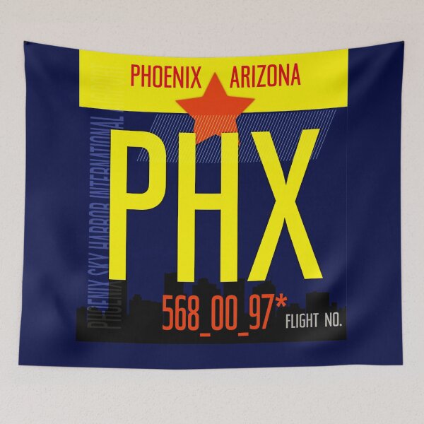 Item preview, Phoenix Airport Baggage Tag designed and sold by Fine-Art-Hub.