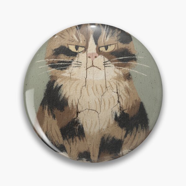 Item preview, Suspicious Tortoiseshell Folk Art designed and sold by PictorialWhimsy.