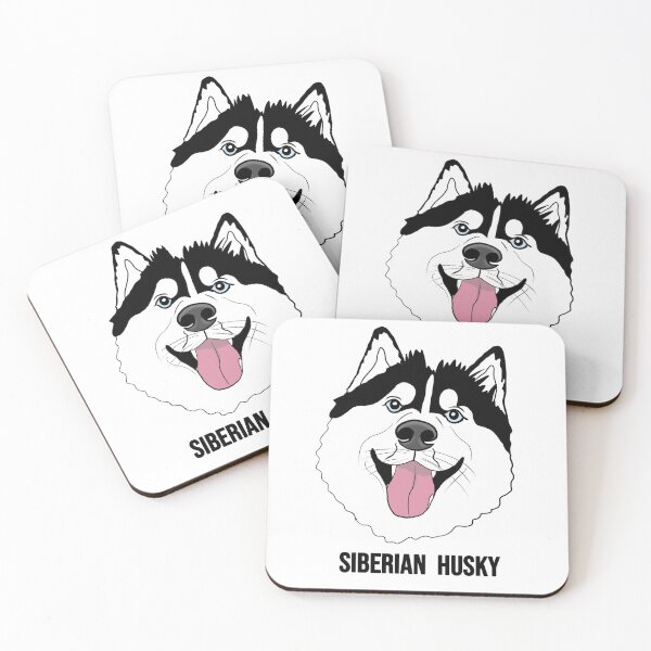 Item preview, Cute Siberian Husky Dog Face Illustration designed and sold by kunjaw.