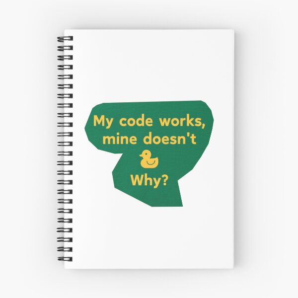 Item preview, Funny Programming Sticker: My Code Works, Mine Doesn't With Rubber Duck Debugging Joke designed and sold by KanDa-Shop.