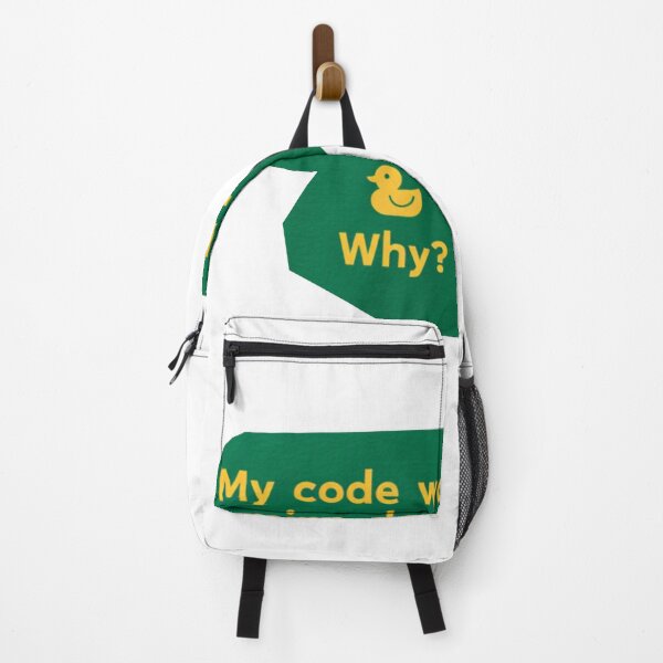 Item preview, Funny Programming Sticker: My Code Works, Mine Doesn't With Rubber Duck Debugging Joke designed and sold by KanDa-Shop.