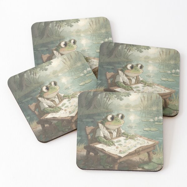 Item preview, Frog Cartographer of the Pond designed and sold by PictorialWhimsy.