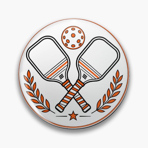 Item preview, Pickleball Retro Badge – Crossed Paddles & Ball Vintage Sports Emblem designed and sold by Divakar Fashion.