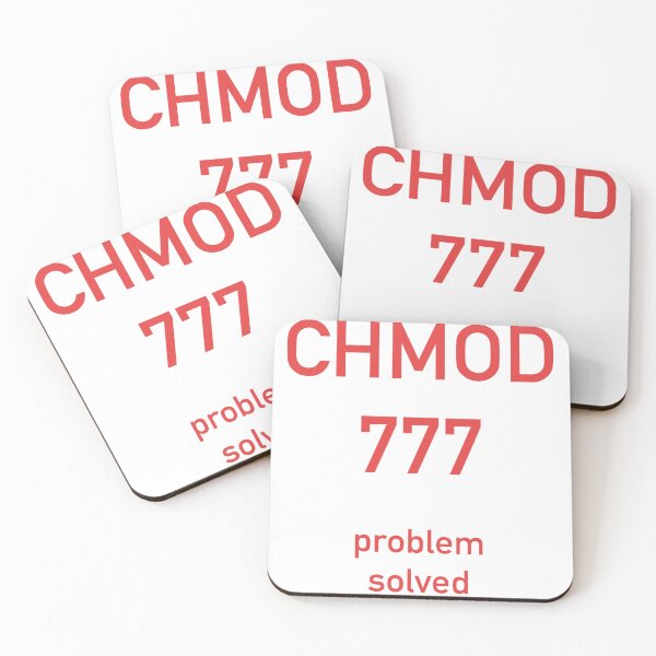 Item preview, chmod 777 Problem Solved Warning Shirt designed and sold by Power Designs.