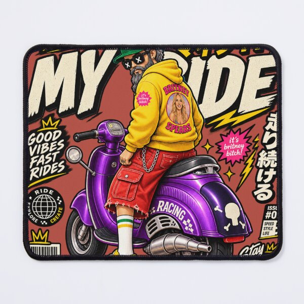 Item preview, Purple Racing Vespa Scooter - My Ride Street Culture Art designed and sold by BRTHRCNK01.