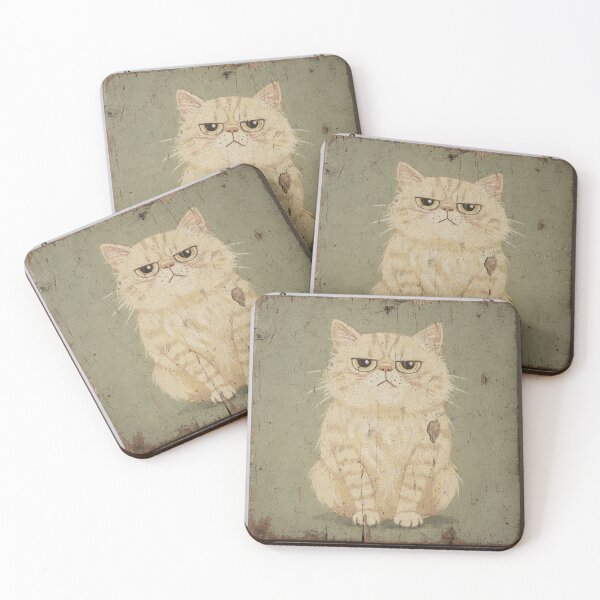 Item preview, Haughty Cream Persian Folk Painting designed and sold by PictorialWhimsy.