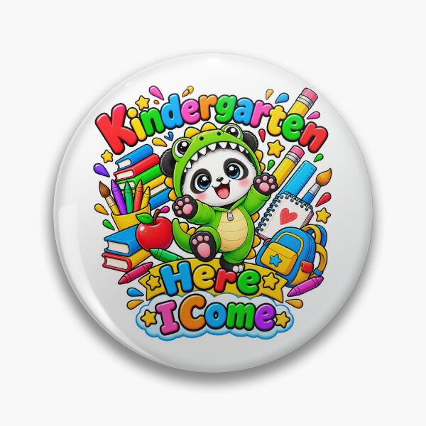 Item preview, Kindergarten First Day Cute Dinosaur Panda designed and sold by QuiteOrbit.