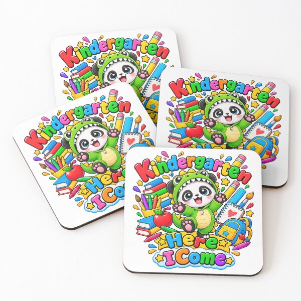 Item preview, Kindergarten First Day Cute Dinosaur Panda designed and sold by QuiteOrbit.