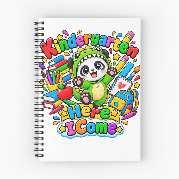 Item preview, Kindergarten First Day Cute Dinosaur Panda designed and sold by QuiteOrbit.