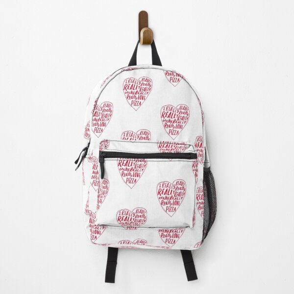 Item preview, I Really Really Love Pizza Heart Text Typography Design designed and sold by artworkathome.