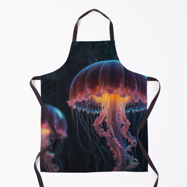 Item preview, Close-up of glowing jellyfish in the deep sea designed and sold by Kochainn.