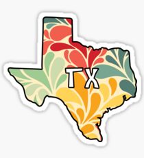 Floral Texas Sticker