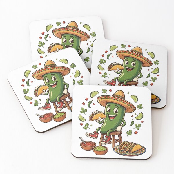 Item preview, Vintage Jalapeño Taco Mexican Food Illustration designed and sold by lovepower.