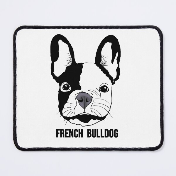 Item preview, Cute French Bulldog Face Black and White Illustration designed and sold by kunjaw.