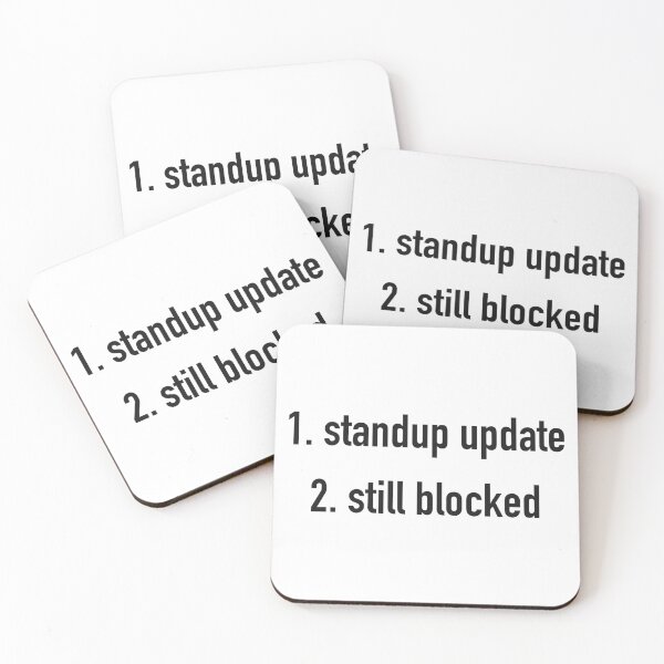 Item preview, Standup Update Still Blocked List Shirt designed and sold by Power Designs.