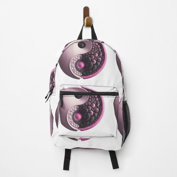 Item preview, Dusty Pink and Charcoal Yin Yang designed and sold by RAGANADesign.