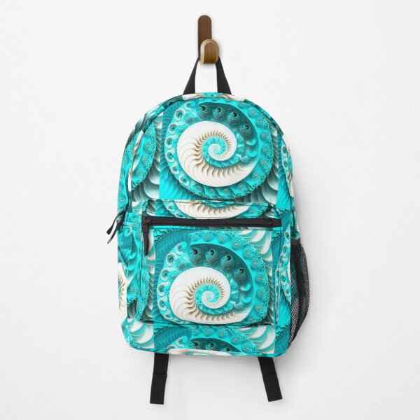 Item preview, Turquoise Fractal Spiral with Cream Centre designed and sold by RAGANADesign.