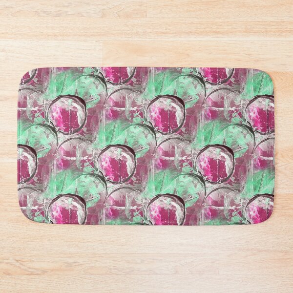 Item preview, Painterly Circle Pattern in Magenta and Green designed and sold by Artistestella.