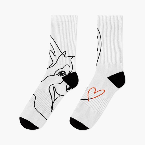 Item preview, Corgi Love One Line Art – Minimalist Dog Face with Heart designed and sold by Divakar Fashion.