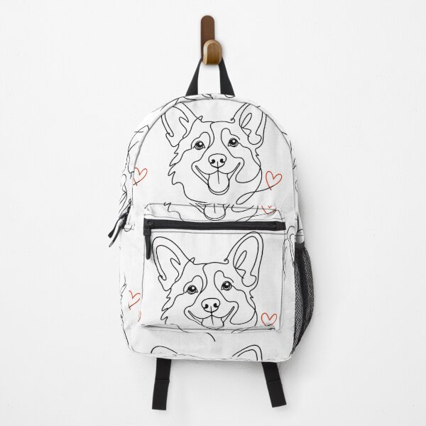 Item preview, Corgi Love One Line Art – Minimalist Dog Face with Heart designed and sold by Divakar Fashion.