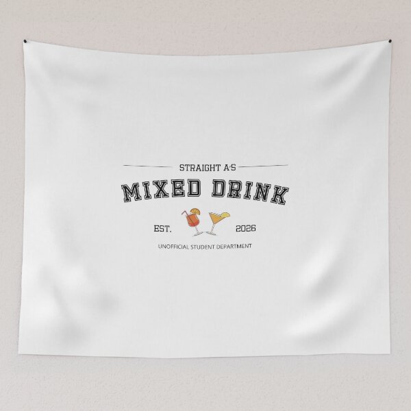 Item preview, Straight A’s Mixed Drinks | Funny Back to College Student Shirt designed and sold by luckyhue.