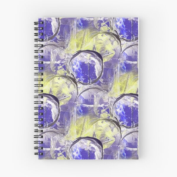 Item preview, Painterly Circle Pattern in Purple and Yellow designed and sold by Artistestella.
