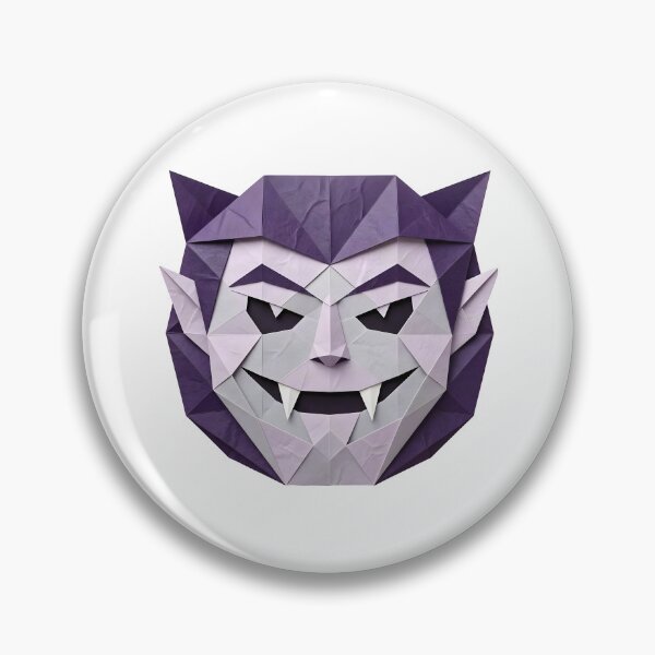 Item preview, Purple Low-Poly Origami Dracula Face Illustration  designed and sold by Marcu Ioachim.