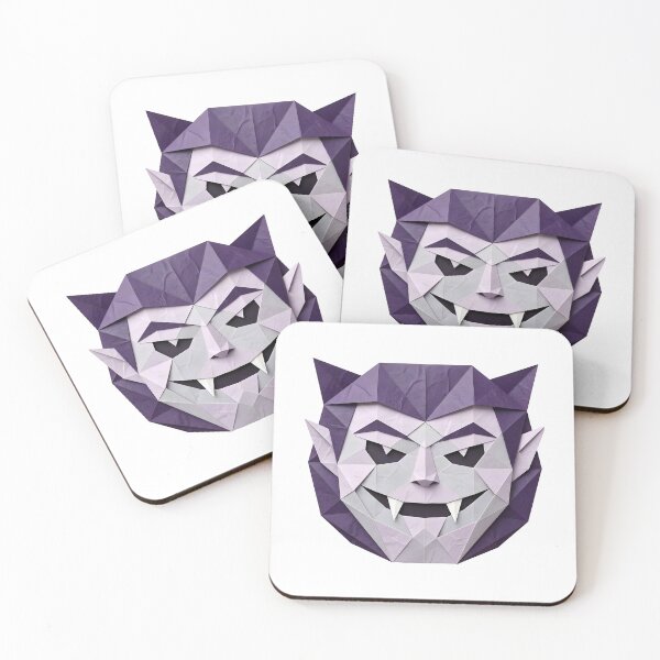 Item preview, Purple Low-Poly Origami Dracula Face Illustration  designed and sold by Marcu Ioachim.
