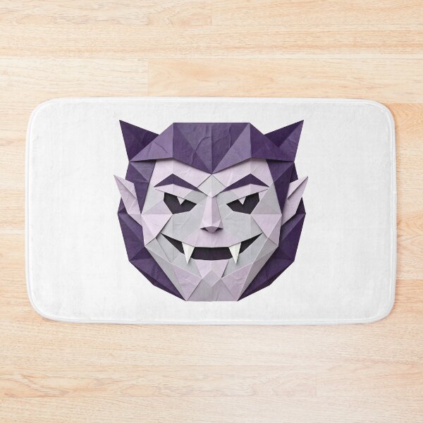 Item preview, Purple Low-Poly Origami Dracula Face Illustration  designed and sold by Marcu Ioachim.