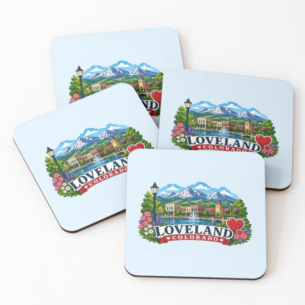 Item preview, Loveland, Colorado - Sweetheart City, Rocky Mountain designed and sold by Myra365Art.