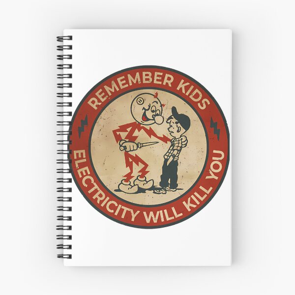 Item preview, Electricity Will Kill You Kids Vintage Retro Warning Sign | ⭐⭐⭐⭐⭐ designed and sold by farmerjohn23.