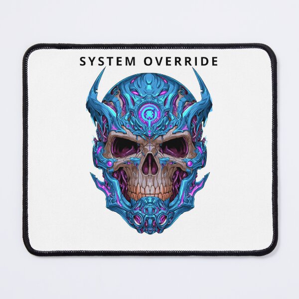 Item preview, Cyberpunk Futuristic Tech Skull Neon Graphic designed and sold by TrendyGalaxy.
