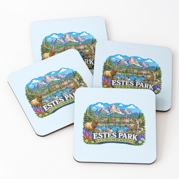 Item preview, Estes Park, Colorado - Wildlife & Rocky Mountain designed and sold by Myra365Art.