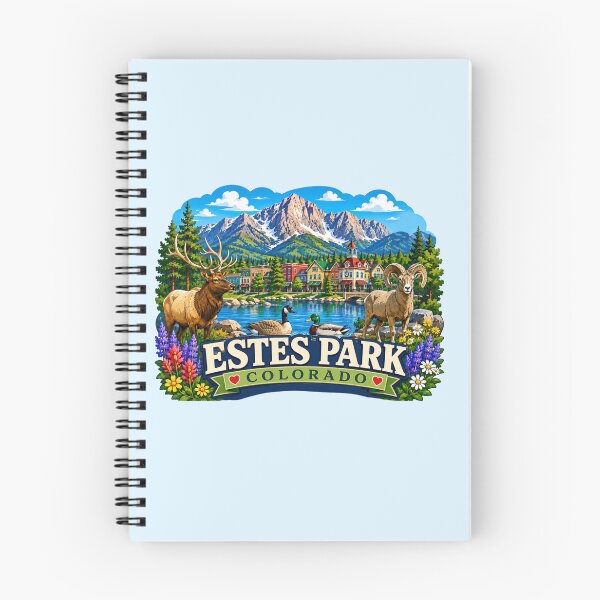 Item preview, Estes Park, Colorado - Wildlife & Rocky Mountain designed and sold by Myra365Art.