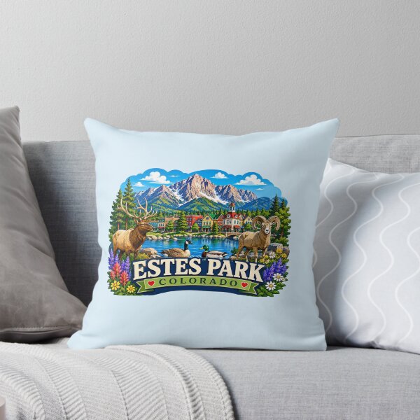 Item preview, Estes Park, Colorado - Wildlife & Rocky Mountain designed and sold by Myra365Art.