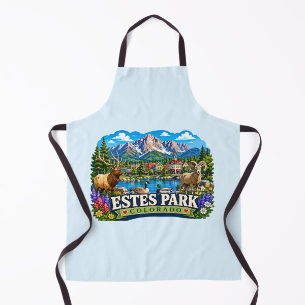 Item preview, Estes Park, Colorado - Wildlife & Rocky Mountain designed and sold by Myra365Art.