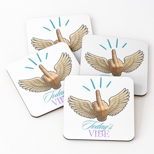 Item preview,   Winged Middle Finger “Today’s Vibe” – Bold Irreverent Attitude Design designed and sold by Designs By Ms Mal_Tas.