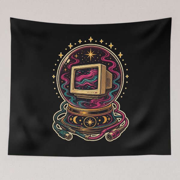 Item preview, Adversarial Analog Oracle Retro CRT Cyber Art designed and sold by Uglyandcute.