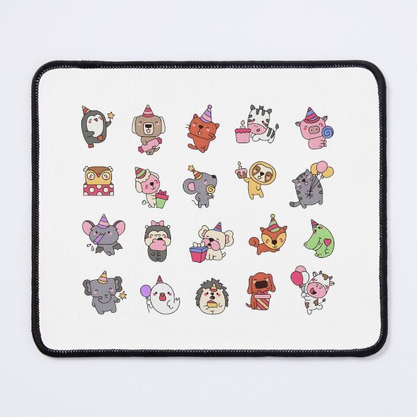 Item preview, Kawaii Animal Friends Birthday Sticker designed and sold by shopitretanslim.