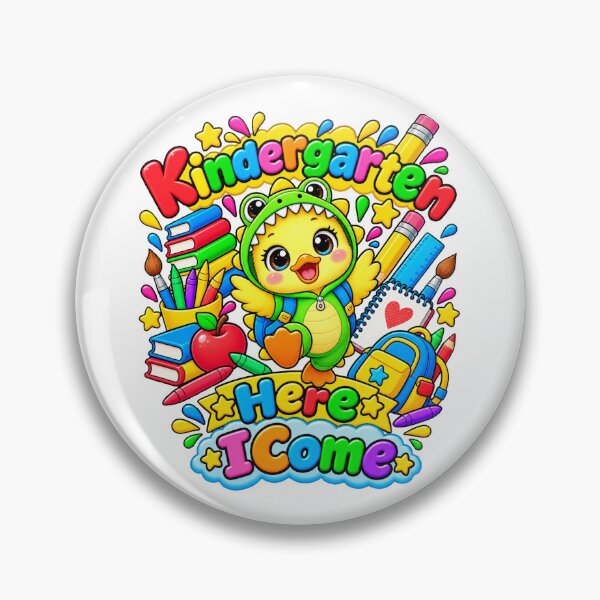 Item preview, Cute Dinosaur Duck Kindergarten Here I Come designed and sold by QuiteOrbit.