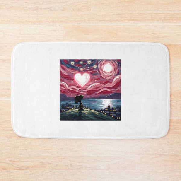 Item preview, Snoopy Dreamy Heart Sky Valentine Night Art M | Perfect Gift For You And Friends designed and sold by DariusArtworks.