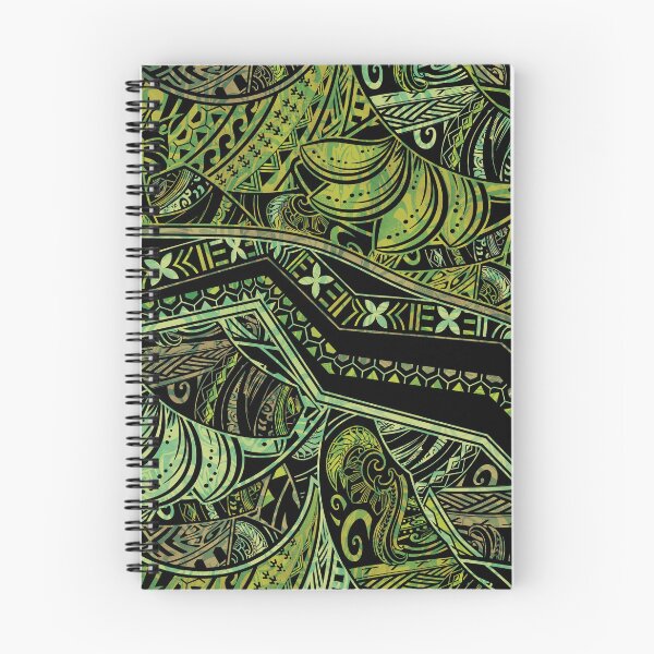 Item preview, Polynesian Tribal Moss Green Abstract designed and sold by sunnthreads.